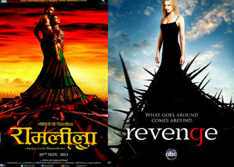 'Ramleela' poster copied from 'Revenge'