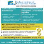 SpicyIP Event: IICA Courses on Competition Law
