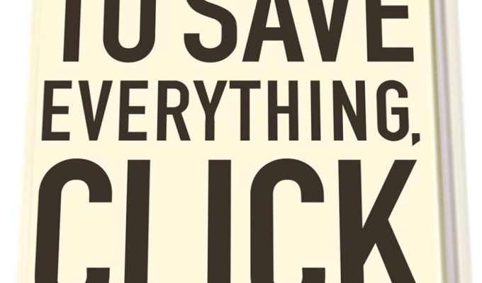 book cover of "to save everything click here"