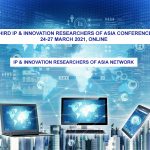 Third IP & Innovation Researchers of Asia Conference [Online; March 24-27]