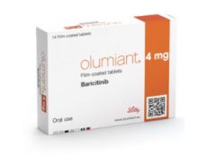 pic of package cover for olumiant baricitinib