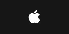 Logo of the company Apple.