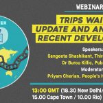 Webinar on ‘TRIPS Waiver: Update and Analysis of Recent Developments’ [June 5]