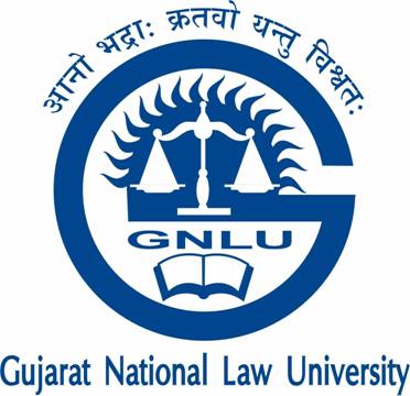 Logo of Gujarat National Law University, Gandhinagar