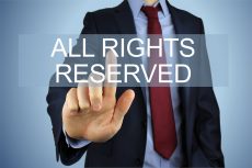 the words 'all rights reserved'