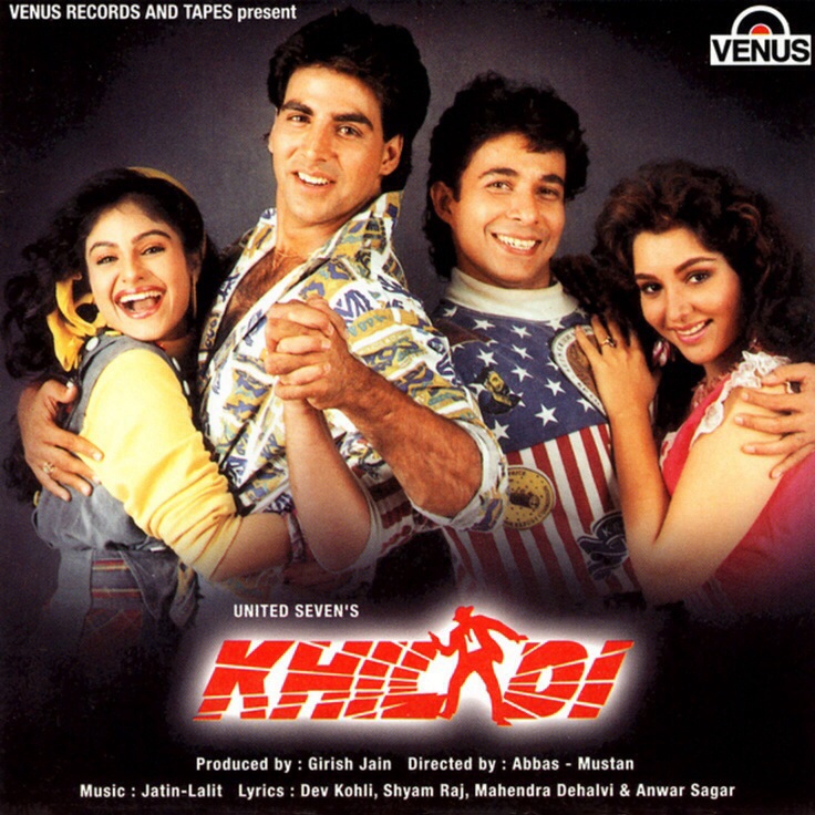An image of the poster of the movie "Khiladi". 